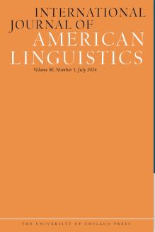 International Journal Of American Linguistics