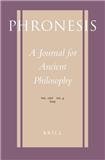 Phronesis-a Journal For Ancient Philosophy