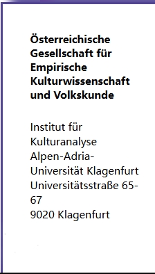 Osterreichische Zeitschrift Fur Volkskunde