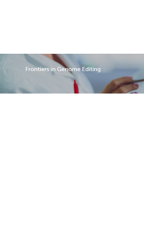 Frontiers In Genome Editing