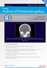 Turkish Archives Of Otorhinolaryngology