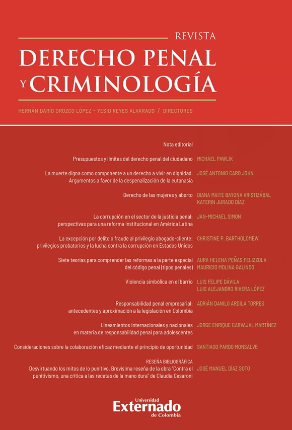 Derecho Penal Y Criminologia