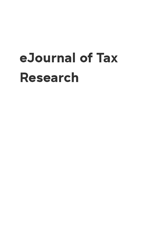 Ejournal Of Tax Research