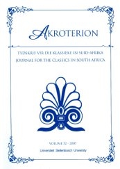 Akroterion-journal For The Classics In South Africa