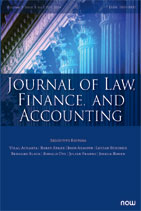 Journal Of Law Finance And Accounting