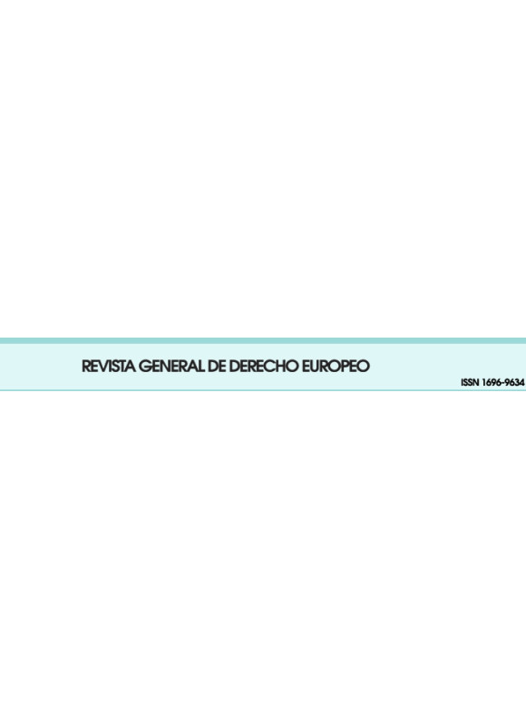 Revista General De Derecho Europeo