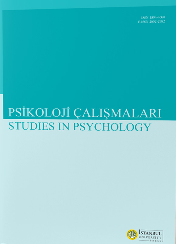 Studies In Psychology-psikoloji Calismalari Dergisi