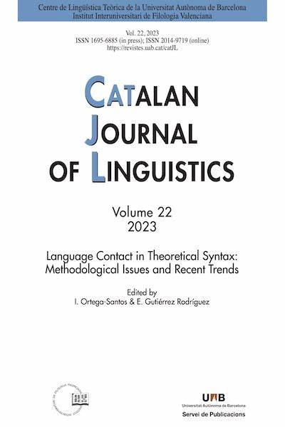 Catalan Journal Of Linguistics